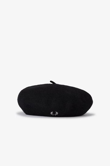 Pánské Klobouky Fred Perry Beret Černé | CZ 1982EBCX